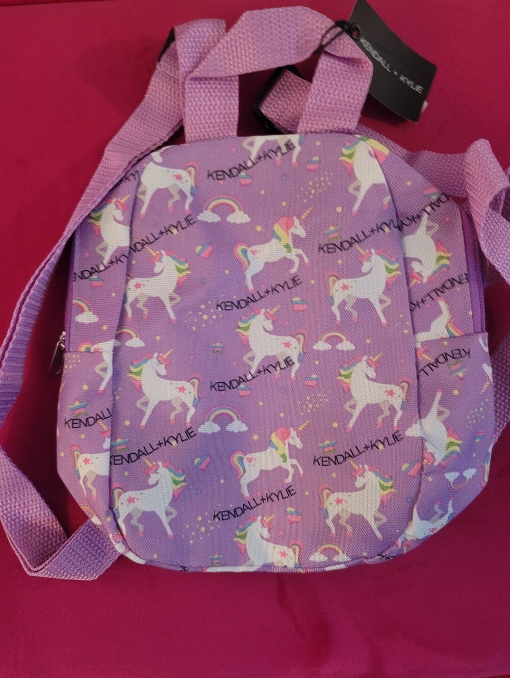 Kendall & Kylie Lavender Unicorn Kids Backpack